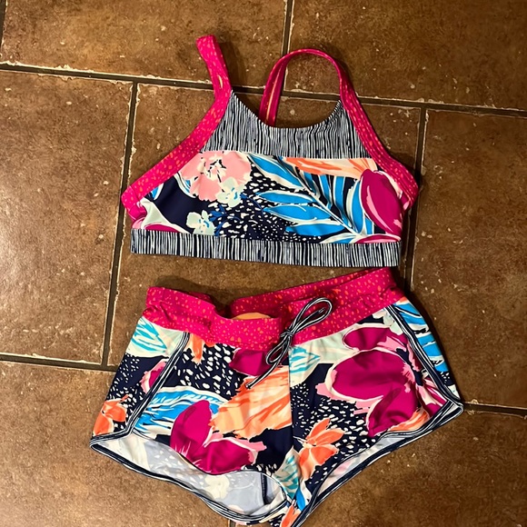 Athleta Swim 2 For Athleta Girl Paradise Splash Bathing Suit 2